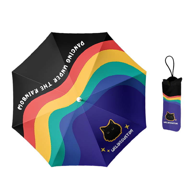 「You are my rainbow」カスタマイズペット写真晴雨傘-welikecustom-MJ