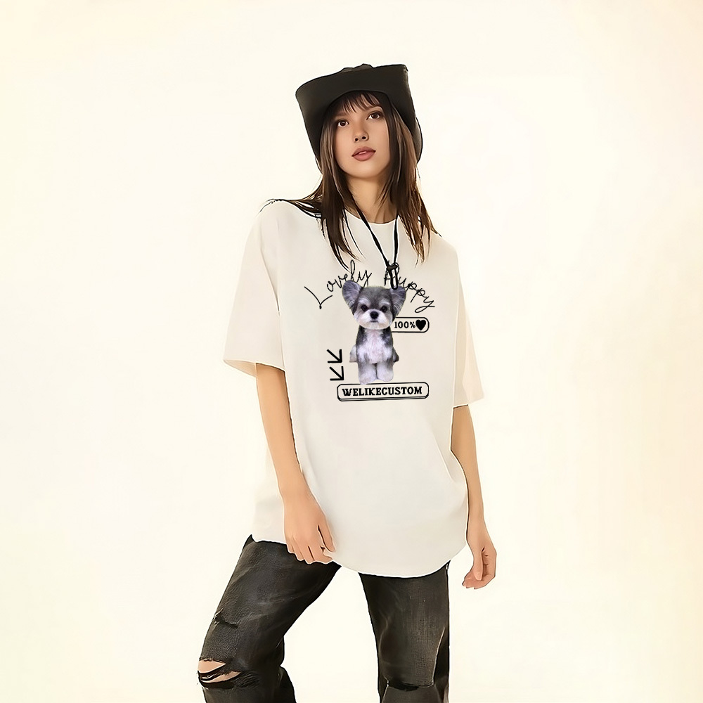 満足度100% ペット写真プリントTシャツ・スウェット・パーカー-welikecustom-MJ