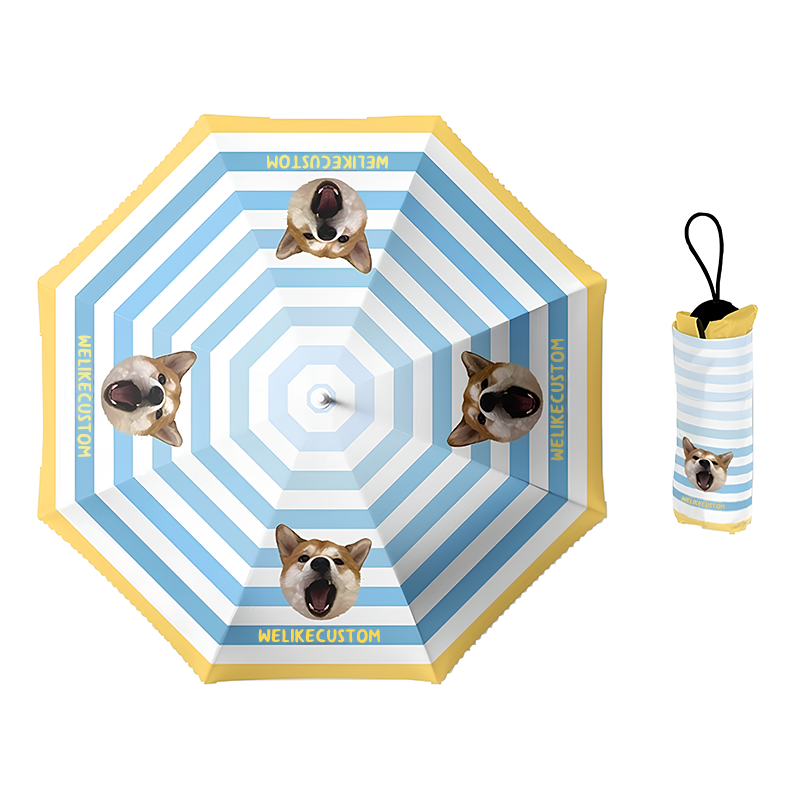 「Rotation」カスタマイズペット写真晴雨傘-welikecustom-MJ