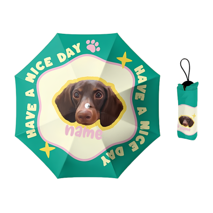 「Hello Spring」カスタマイズペット写真晴雨傘-welikecustom-MJ