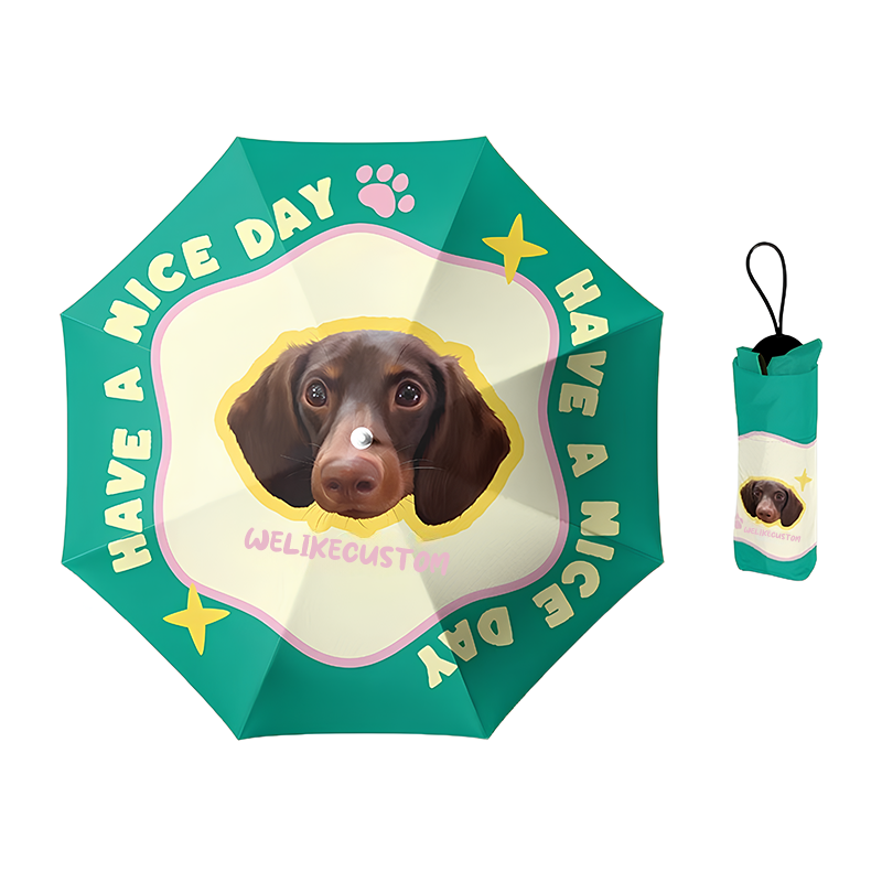 「Hello Spring」カスタマイズペット写真晴雨傘-welikecustom-MJ