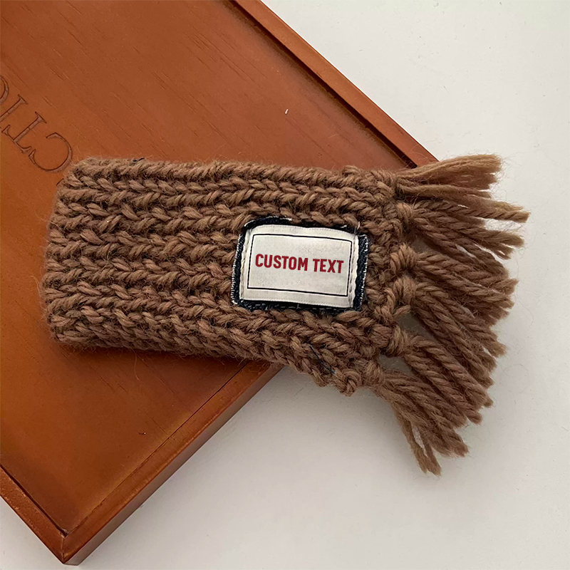 名前入りのカスタマイズされたペット用タッセルスカーフ-welikecustom-MJ