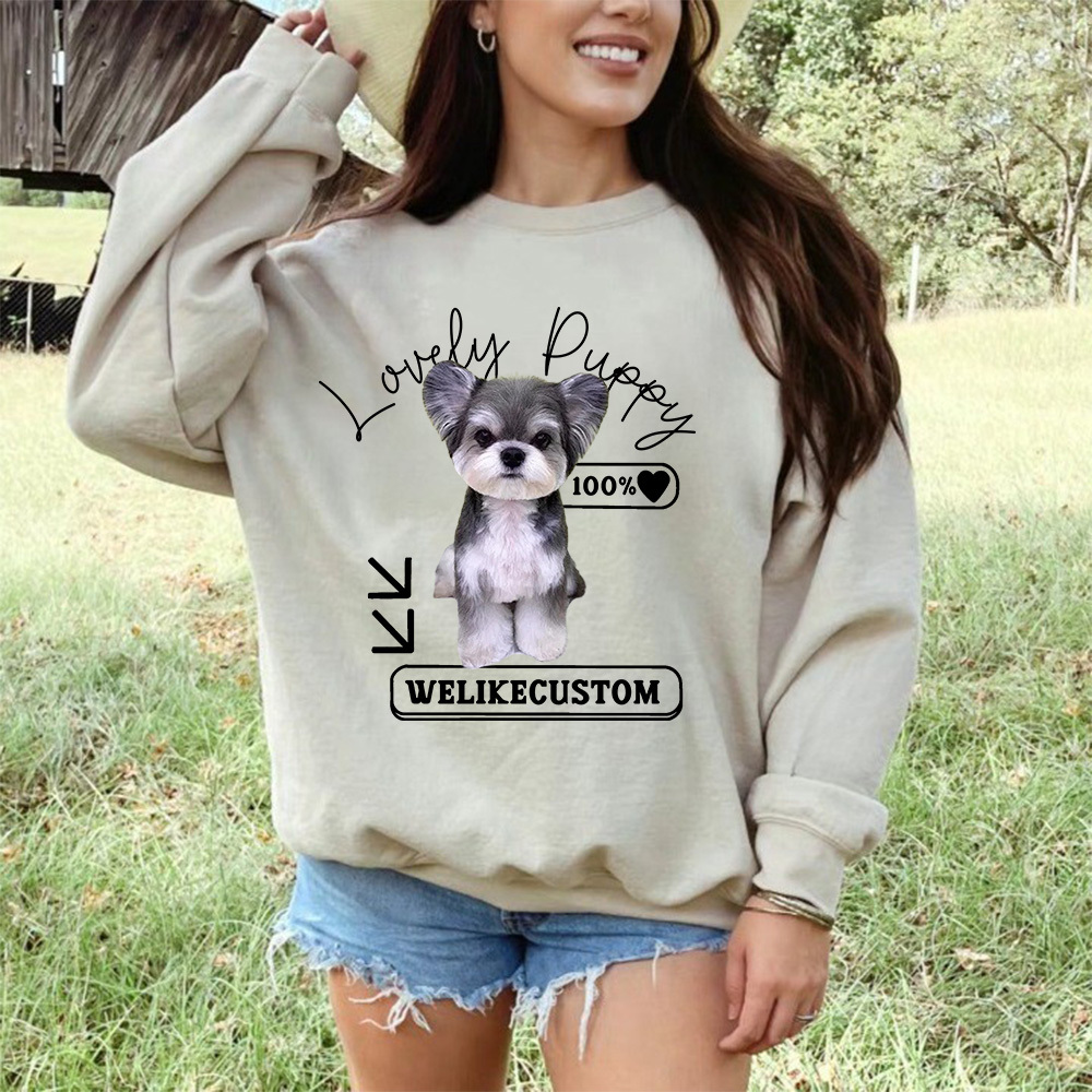 満足度100% ペット写真プリントTシャツ・スウェット・パーカー-welikecustom-MJ