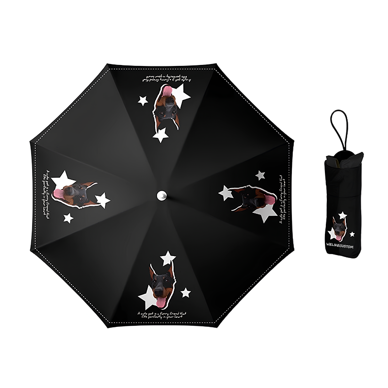 「My Star」カスタマイズペット写真晴雨傘-welikecustom-MJ