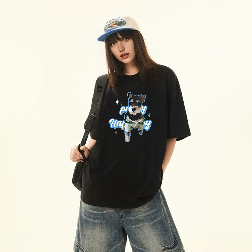 オリジナルペット写真入り 春夏トレンドTシャツ・スウェット・パーカー-welikecustom-MJ