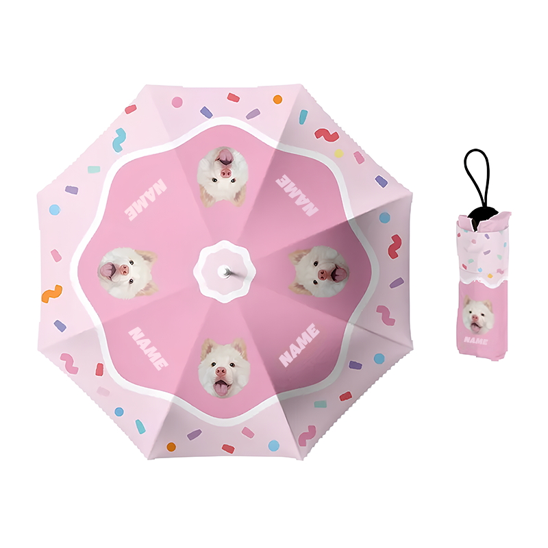 「ドーナツ」カスタマイズペット写真晴雨傘-welikecustom-MJ