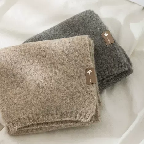 漫画風カスタム刺繍ペットポートレート織りスカーフ-welikecustom-MJ