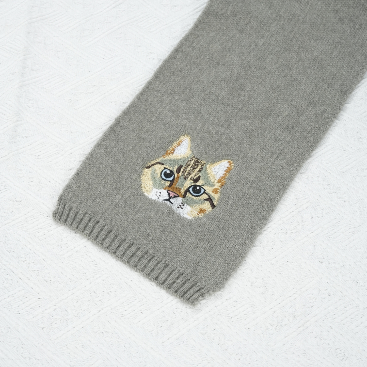 カスタム刺繍ペットポートレート織りスカーフ-welikecustom-MJ