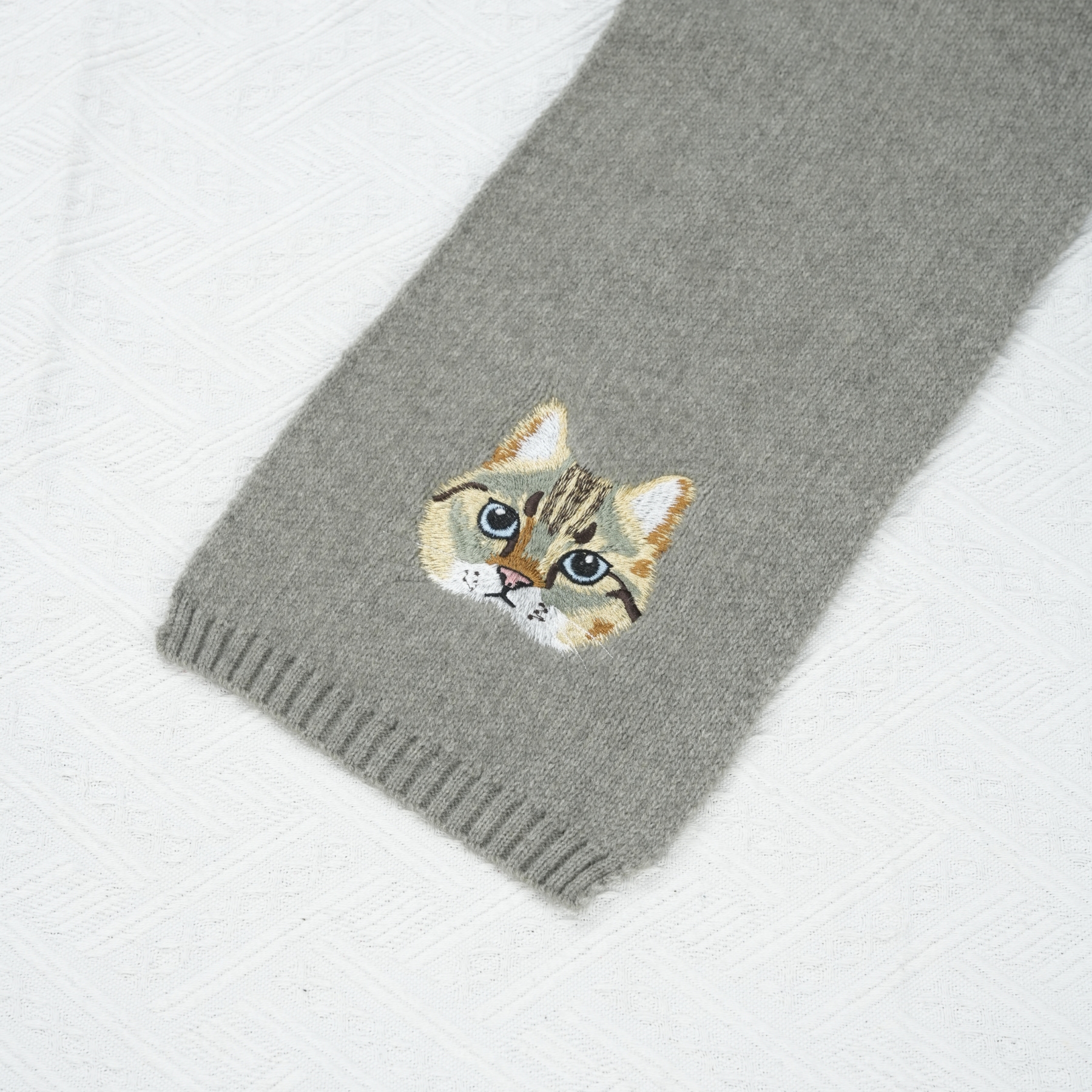 カスタム刺繍ペットポートレート織りスカーフ-welikecustom-MJ