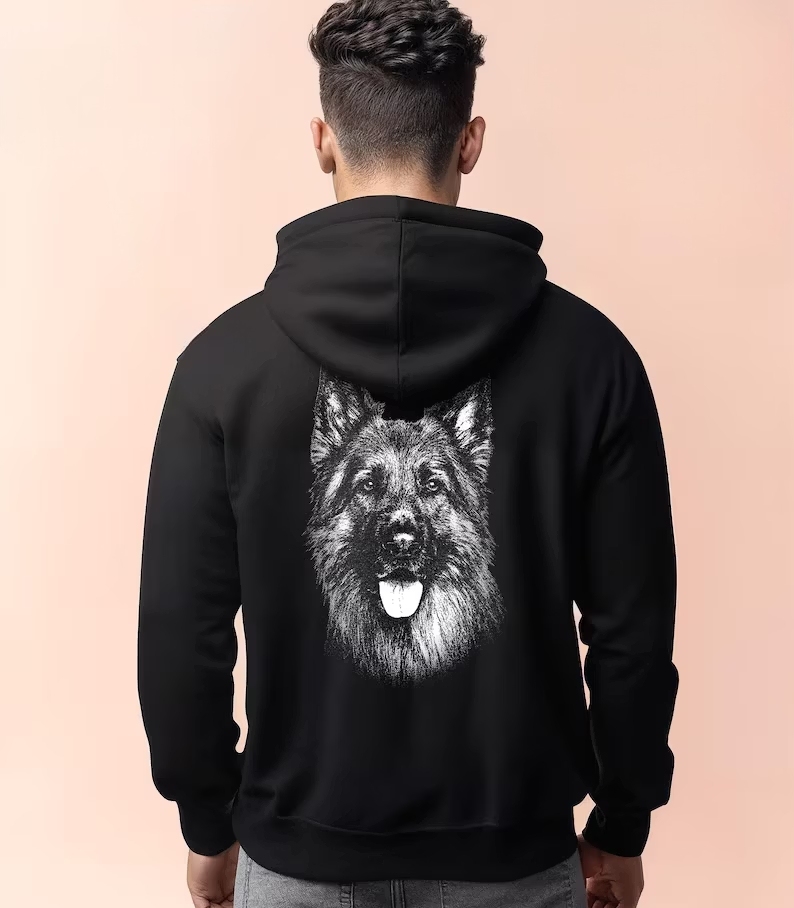 モノトーン調ペット写真Tシャツ/スウェット/パーカー - シンプルに映える愛犬・愛猫