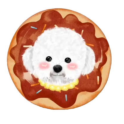 オーダーメイドのペット手描き風ドーナツクッション-welikecustom-MJ