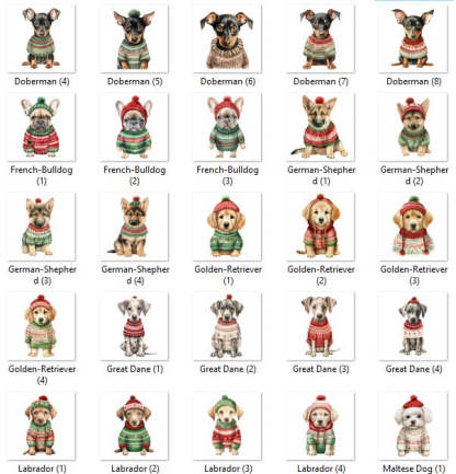 クリスマスストッキングを履いた醜いセーターを着た子犬のカスタムセラミックオーナメント-welikecustom-MJ