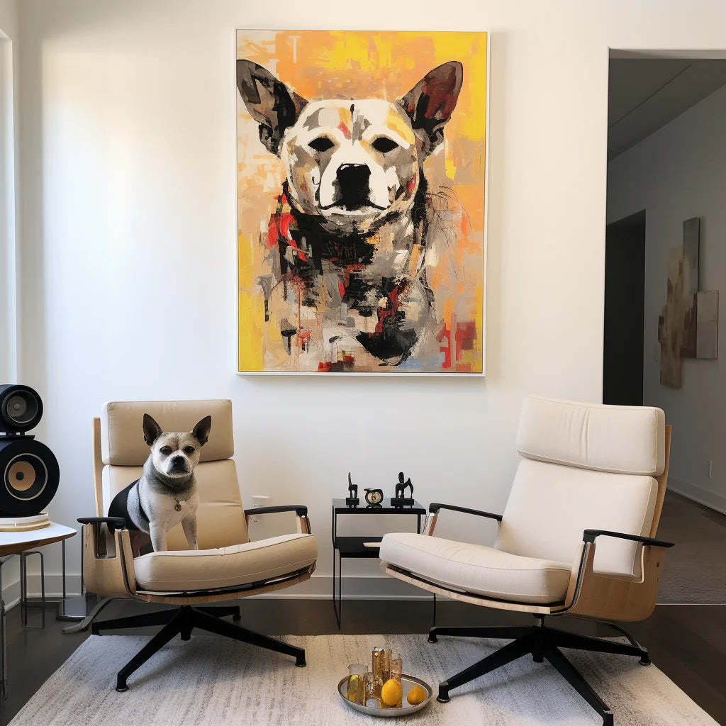 バスキア - 「イエローグラフィティ」キャンバス-welikecustom-MJ