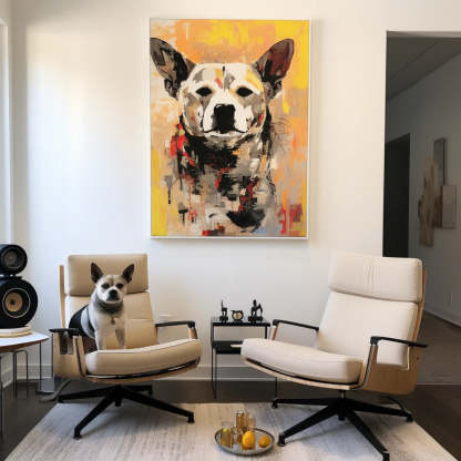 バスキア - 「イエローグラフィティ」キャンバス-welikecustom-MJ