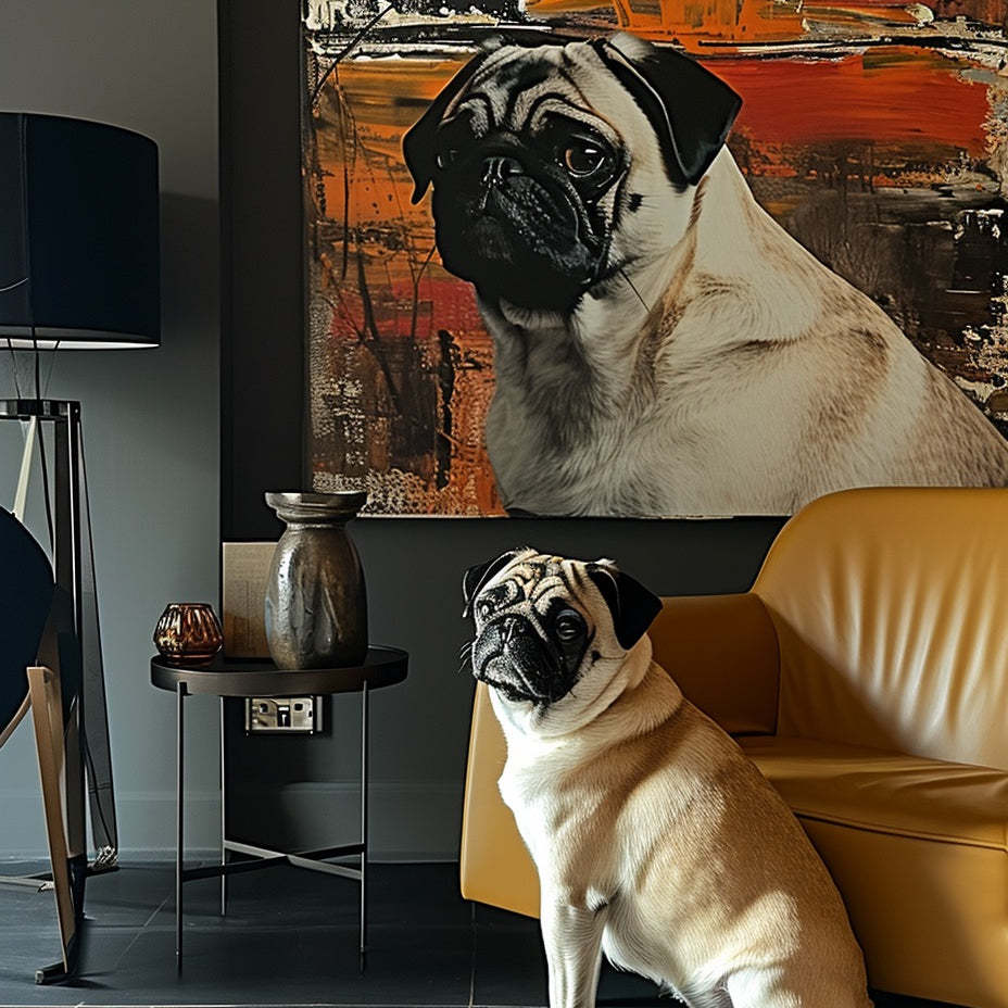 「秋と岩」アートペインティングキャンバス-welikecustom-MJ