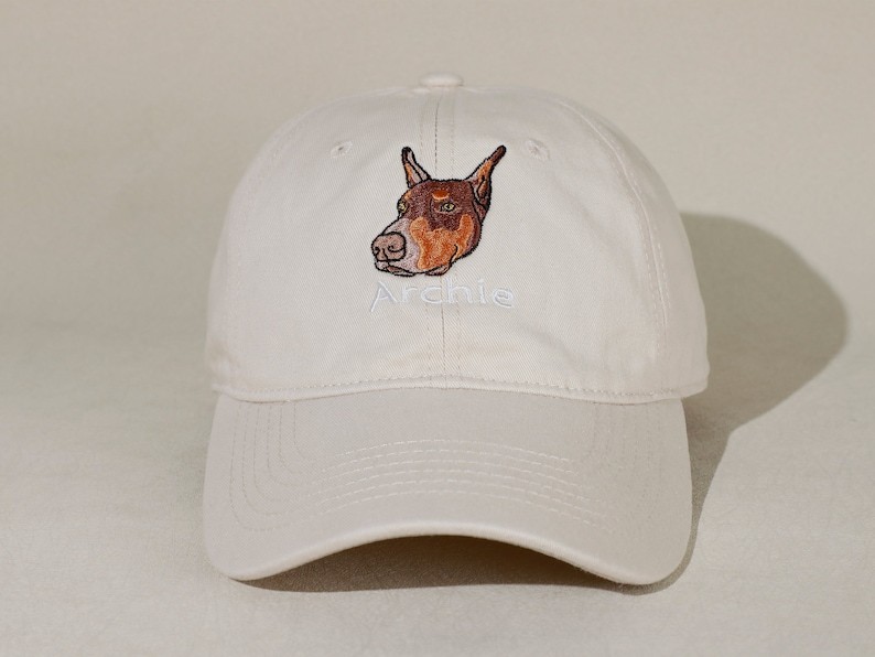 犬と農場の刺繍 ベースボールキャップ 犬と農場の刺繍 ベースボールキャップ