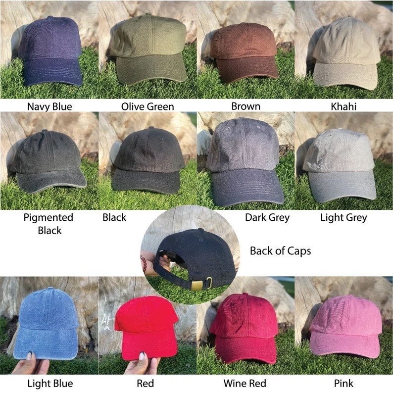 お父さんの帽子にローマ数字と日付が刺繍された線画の肖像画 | カップルの刺繍のお父さんの帽子-welikecustom-MJ