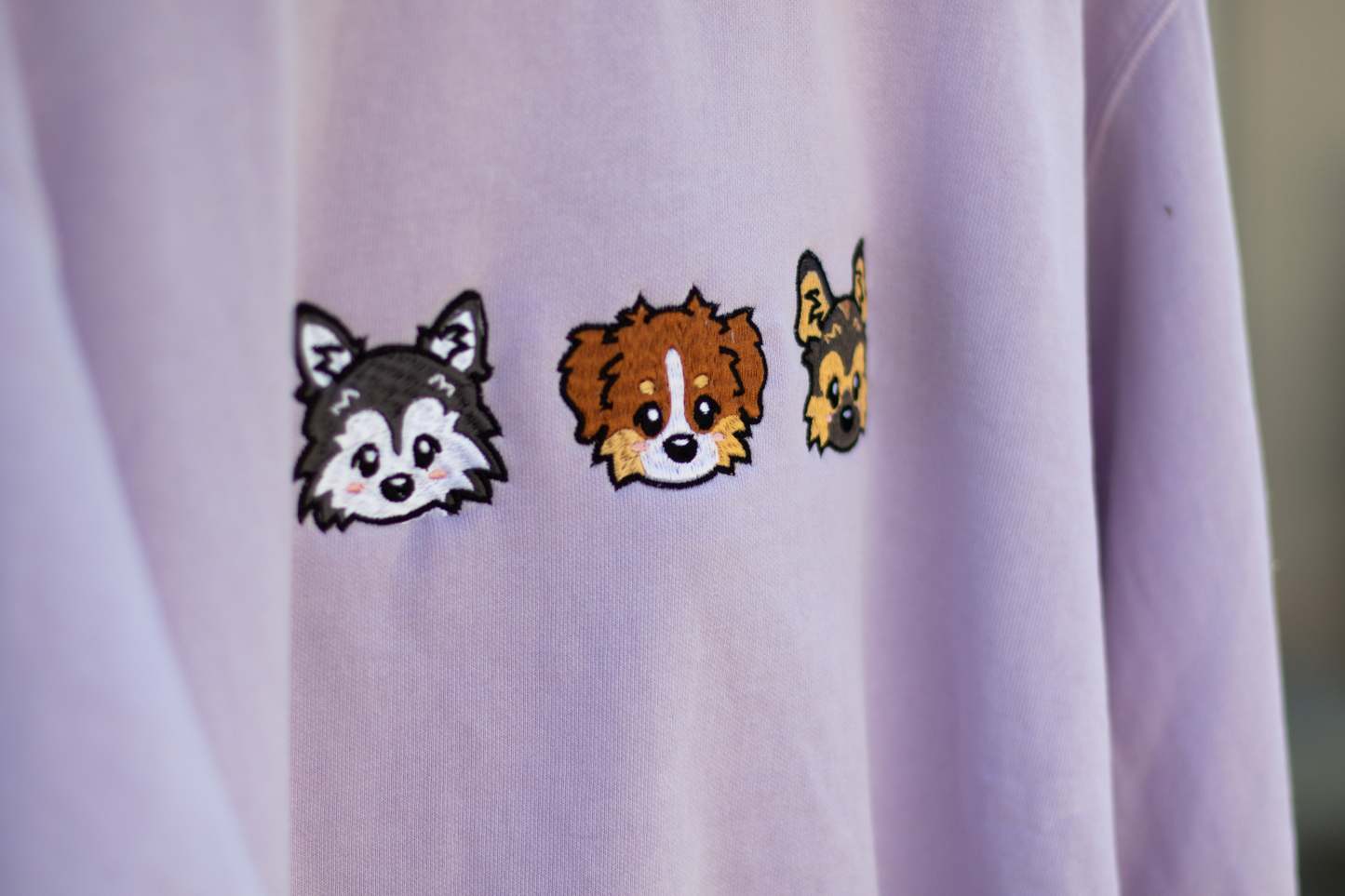 カスタム刺繡漫画ペットポートレートTシャツ、トレーナー、パーカ-welikecustom-MJ