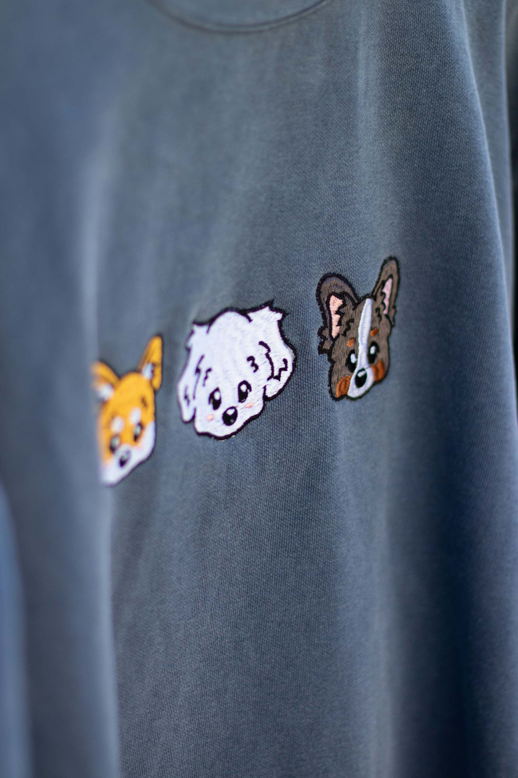 カスタム刺繡漫画ペットポートレートTシャツ、トレーナー、パーカ-welikecustom-MJ