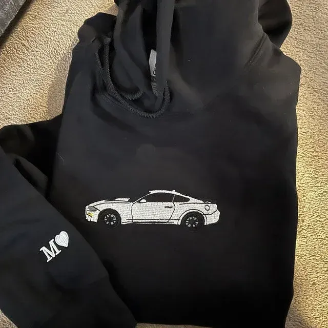 カスタムカー刺繍パーカー、車好きへのギフト-welikecustom-MJ