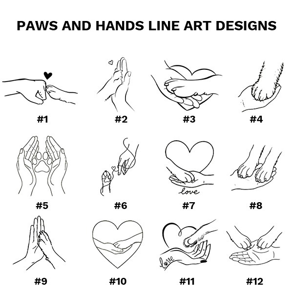 カスタムペット写真のシンプルな抽象ラインスタイルのTシャツスウェットシャツパーカー-welikecustom-MJ