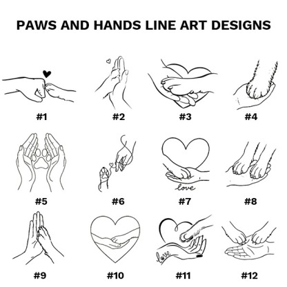 カスタムペット写真のシンプルな抽象ラインスタイルのTシャツスウェットシャツパーカー-welikecustom-MJ