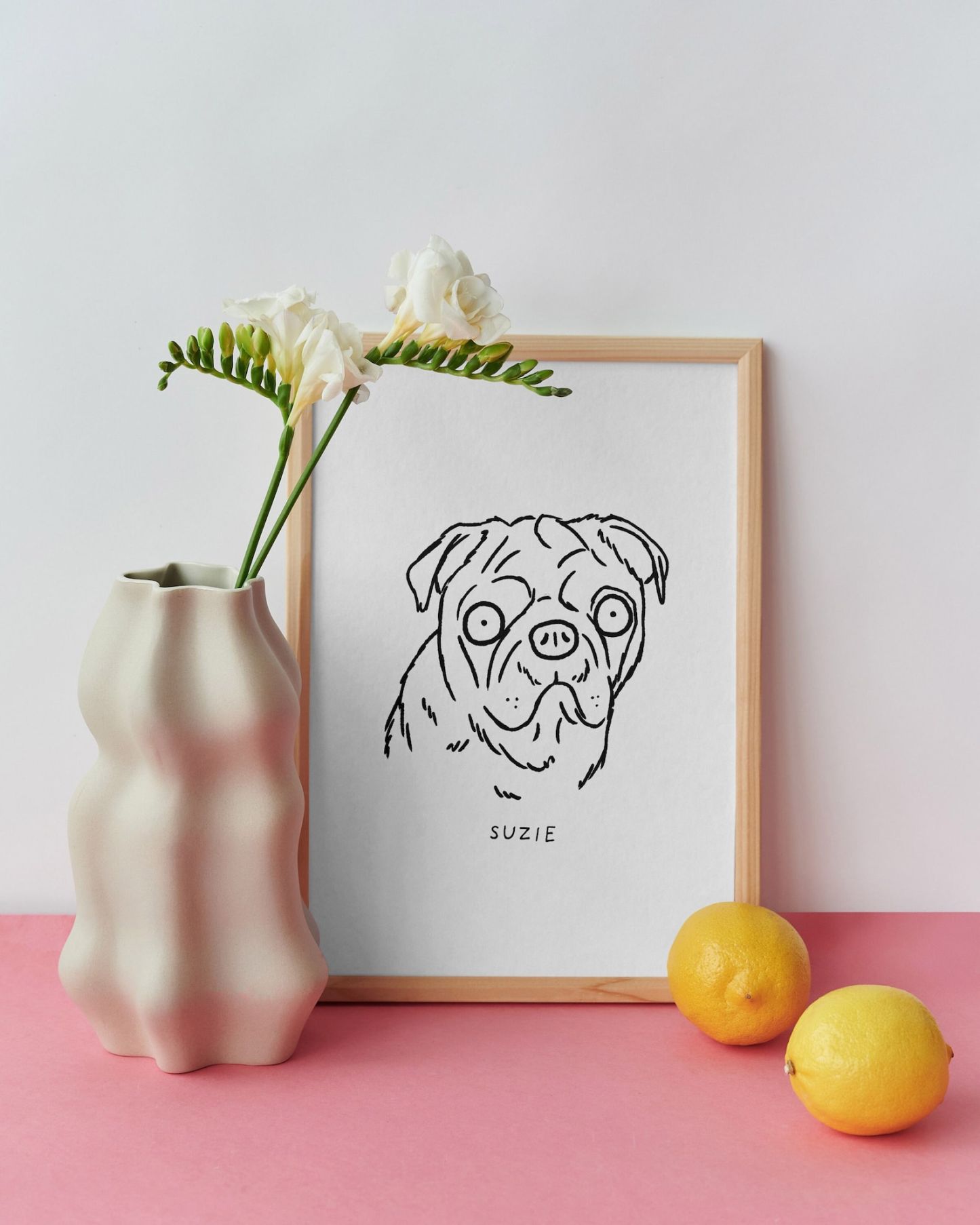 カスタム醜いペットの肖像画アートキャンバスカスタムペットの肖像画アート-welikecustom-MJ