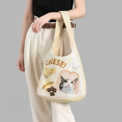 カスタムペット写真リュックカジュアルなショルダーバッグ