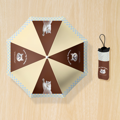 「ティラミス」カスタマイズペット写真晴雨傘-welikecustom-MJ