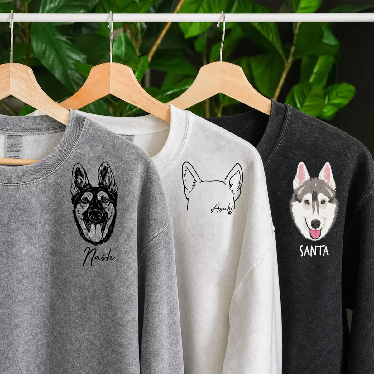 【名入れ・イラスト入り】オーダーメイド ペット肖像 スウェット・パーカー・Tシャツ ｜ 愛犬・愛猫デザイン ギフト