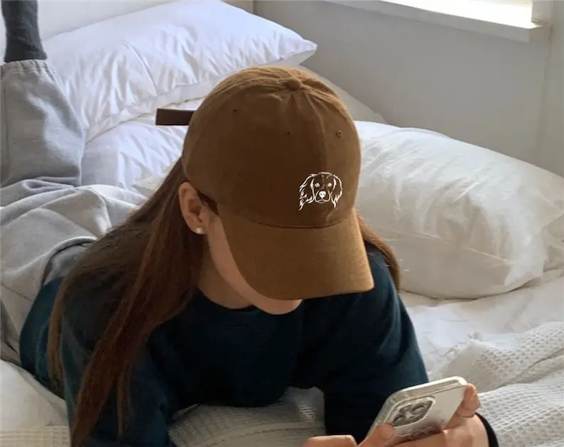 ペットの写真を使用したカスタム刺繍ペット帽子パーソナライズされた犬用帽子