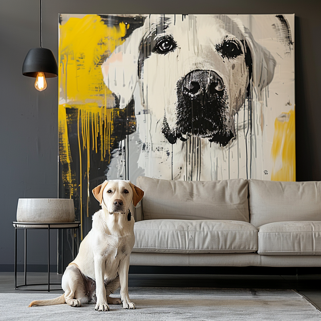 グラフィティ「雨の中の銀杏」キャンバス-welikecustom-MJ