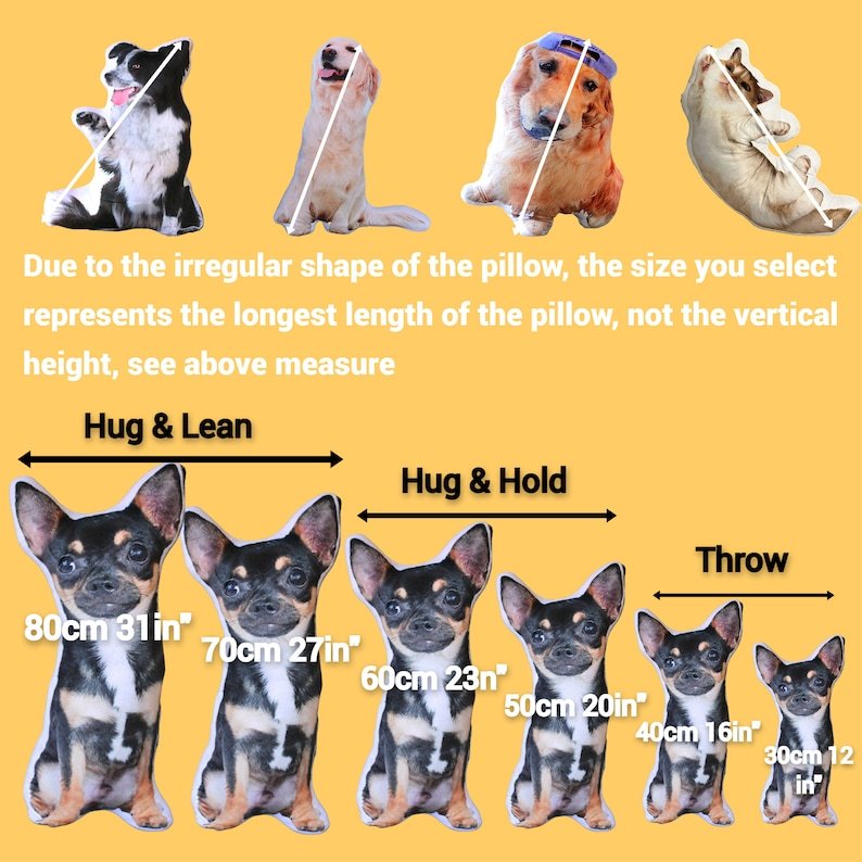 醜いペットの枕 カスタム 3D ペット肖像画 クッション-welikecustom-MJ