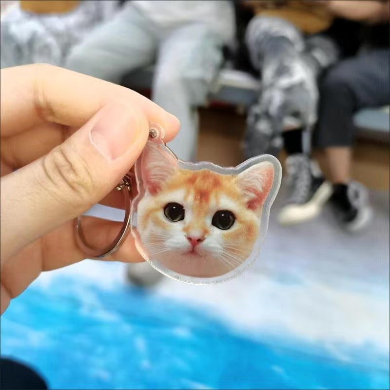 カスタマイズされたペットの写真アクリルキーホルダー-welikecustom-MJ
