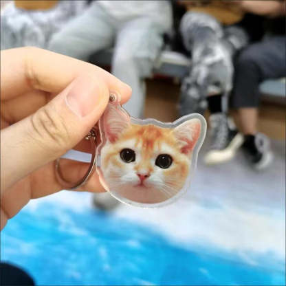 カスタマイズされたペットの写真アクリルキーホルダー-welikecustom-MJ