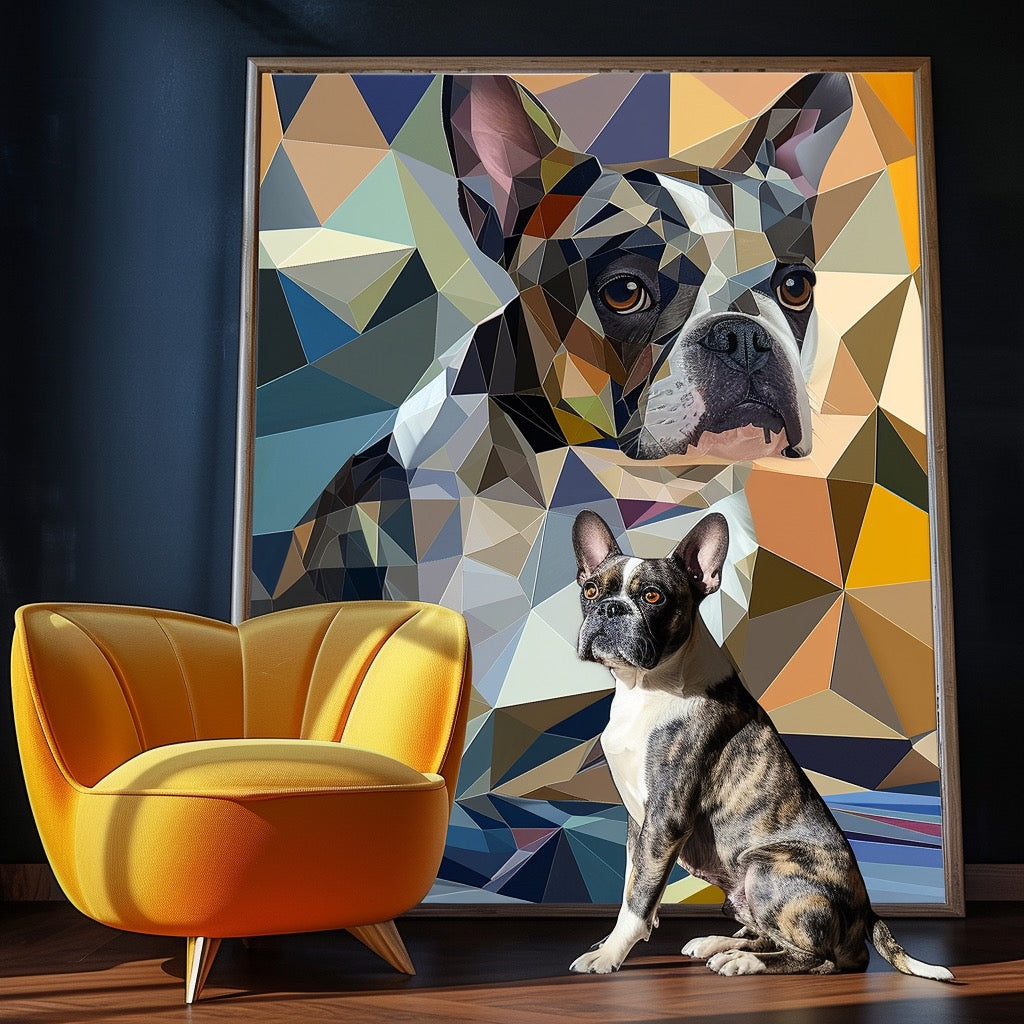 キュービズムアート - 幾何学キャンバス-welikecustom-MJ