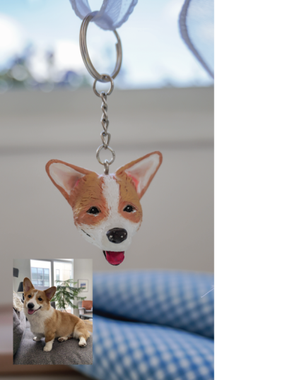 パーソナライズされたペットキーチェーン - ペットママへのプレゼントに最適-welikecustom-MJ