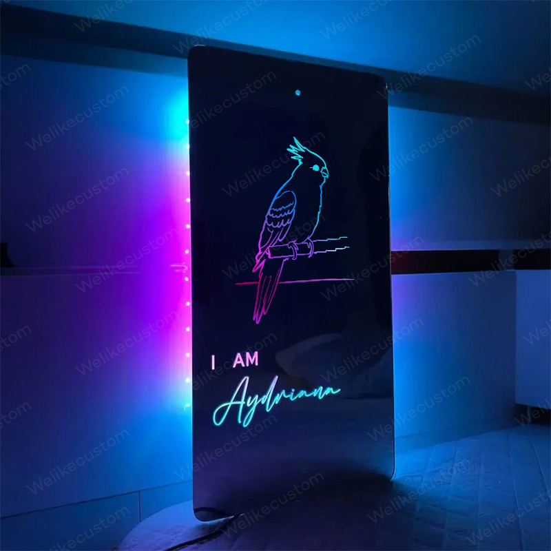 ペット写真ミラーライト（犬・猫対応）｜家族・愛犬愛猫家への記念品-welikecustom-MJ