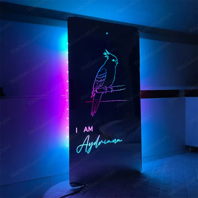 ペット写真ミラーライト（犬・猫対応）｜家族・愛犬愛猫家への記念品-welikecustom-MJ