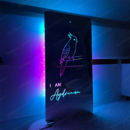 ペット写真ミラーライト（犬・猫対応）｜家族・愛犬愛猫家への記念品-welikecustom-MJ