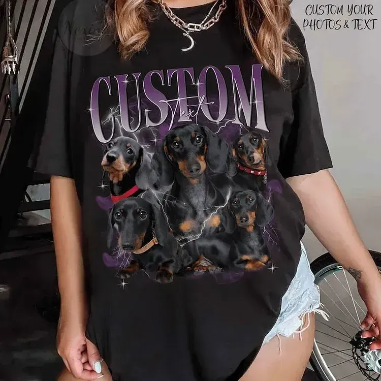  🔥ペット愛好家レトロペットサンダーシリーズ カスタマイズ半袖-welikecustom-MJ