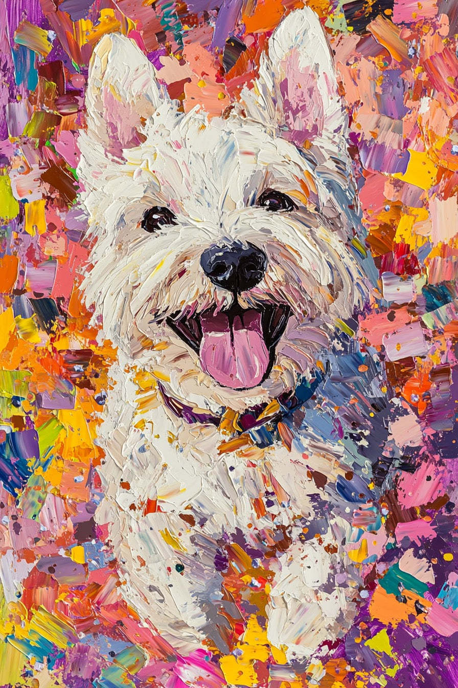 パーティーポッパー風 ペット似顔絵アート｜お祝い用カスタムポートレート-welikecustom-MJ