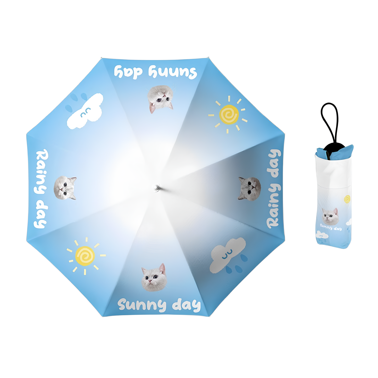 「Sunny Day」カスタマイズペット写真晴雨傘-welikecustom-MJ