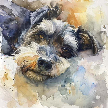 動物画、ペット画(本格水彩画) 動物画、ペット画(本格水彩画)