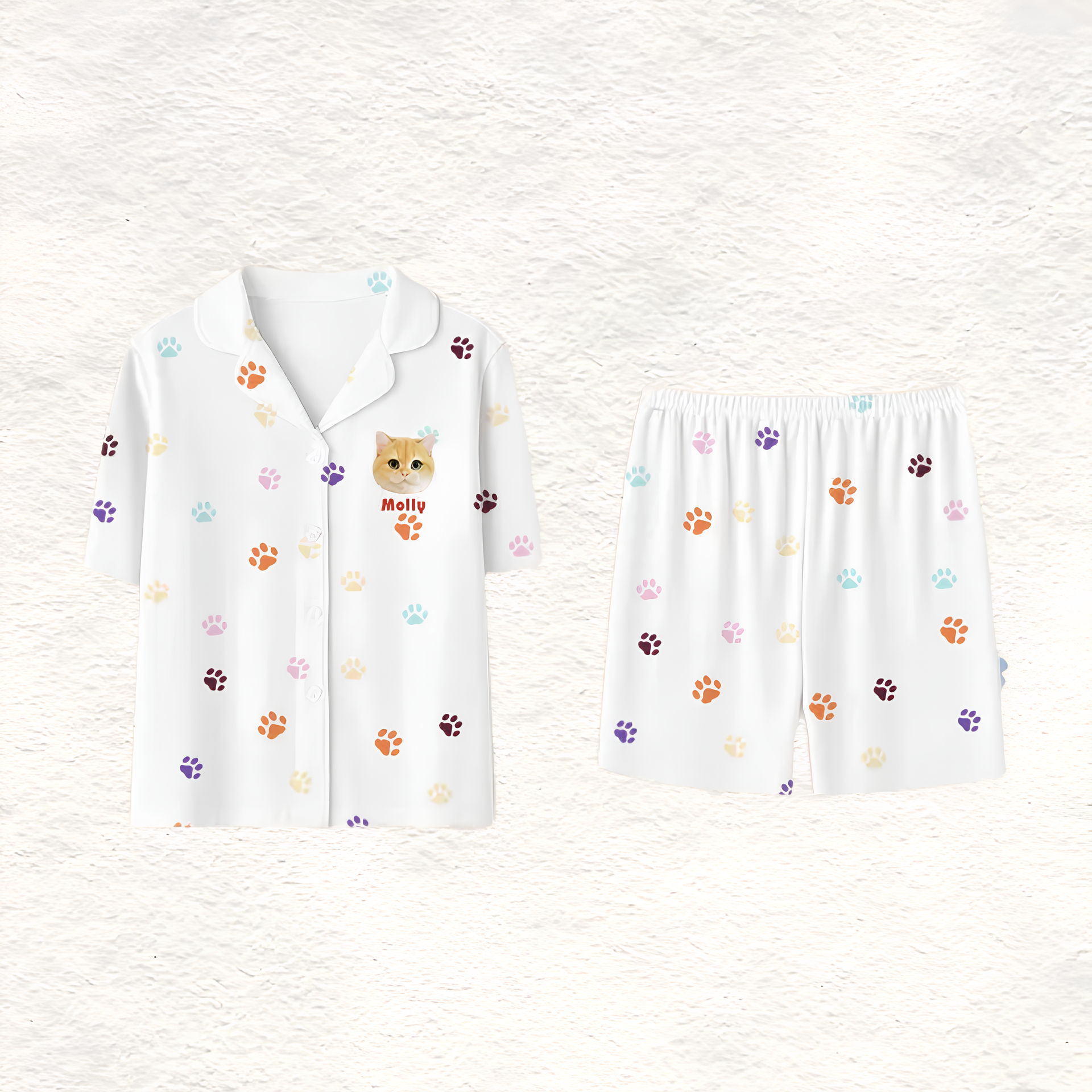 「5」ペット写真カスタム ホームパジャマ