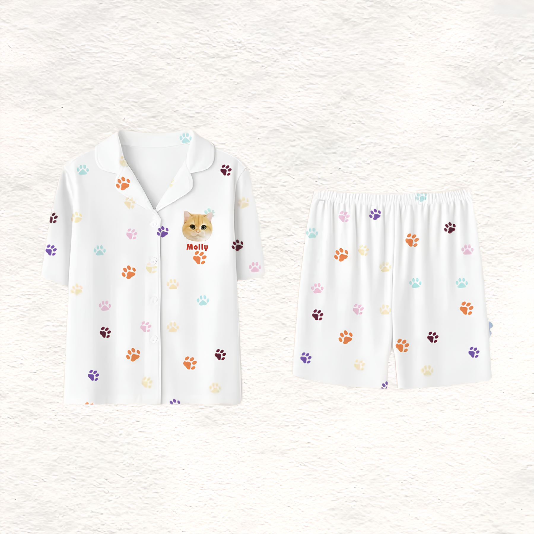 「5」ペット写真カスタム ホームパジャマ