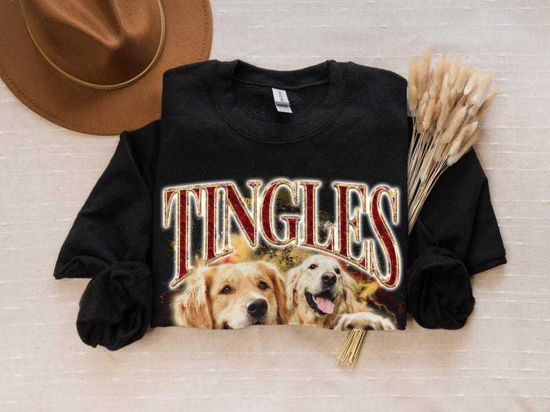 レトロ雷光都市ペットプリントTシャツ/スウェット/パーカー - 夜景と愛犬・愛猫の融合-welikecustom-MJ