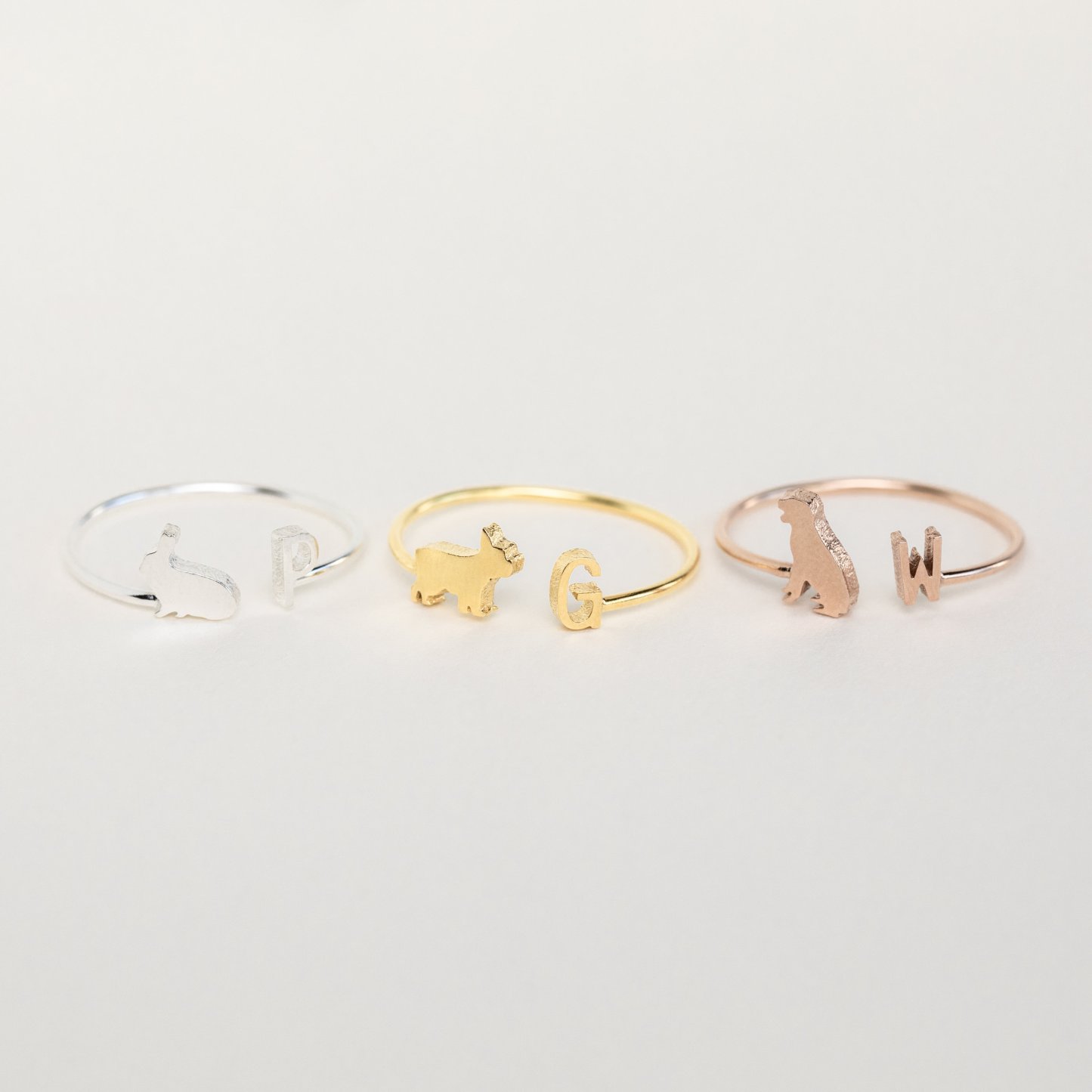 パーソナライズされたペットイニシャルリングチャームリング-welikecustom-MJ