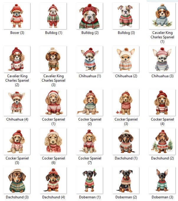 クリスマスストッキングを履いた醜いセーターを着た子犬のカスタムセラミックオーナメント-welikecustom-MJ