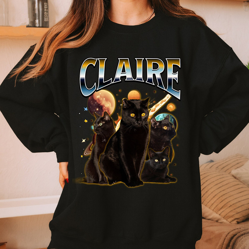 カスタムコンフォートカラー T シャツ、レトロパーソナライズペット写真プリントシャツ-welikecustom-MJ